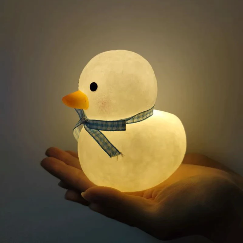 Big Duck Night Light Bedroom Decorative Light Button Battery Powered Moonlight Light Gift Decorative Light