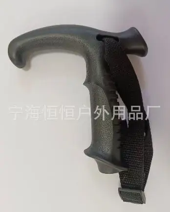 

1pc Black T Shaped Trekking Pole Handle Adjustable Wrist Strap Stable Support Compatible Models Easy Installation Plastic Parts