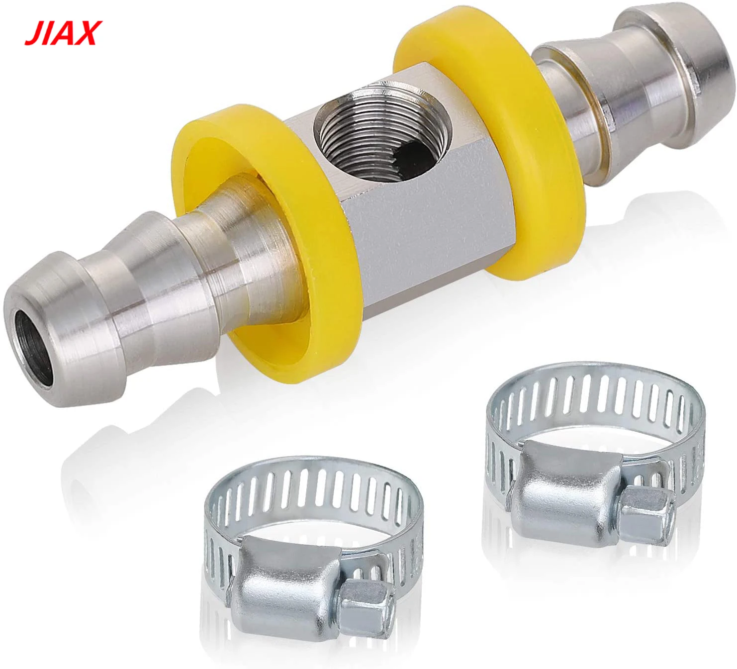 

High-Temp Resistant 3/8" Stainless Steel Tee Fitting for Fuel Pressure Sensor Installation, Enabling Precise Monitoring.