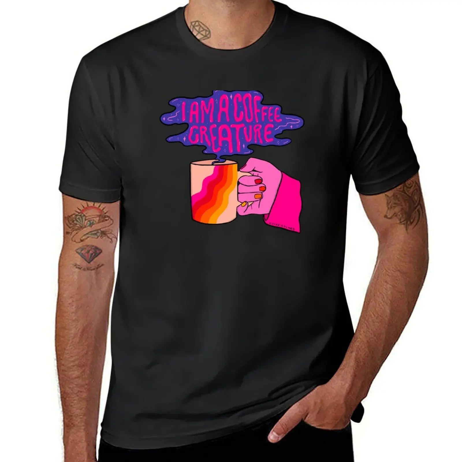 

Coffee Creature T-Shirt cute clothes affliction shirts blacks Man t-shirt men graphic t shirts