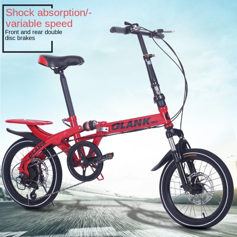 SKIG-Student Bike Speed Disc Brake, Mini Bike, Adult Bicycles, Car Folding, Shock Absorption, Camping, Home, Factory Supply