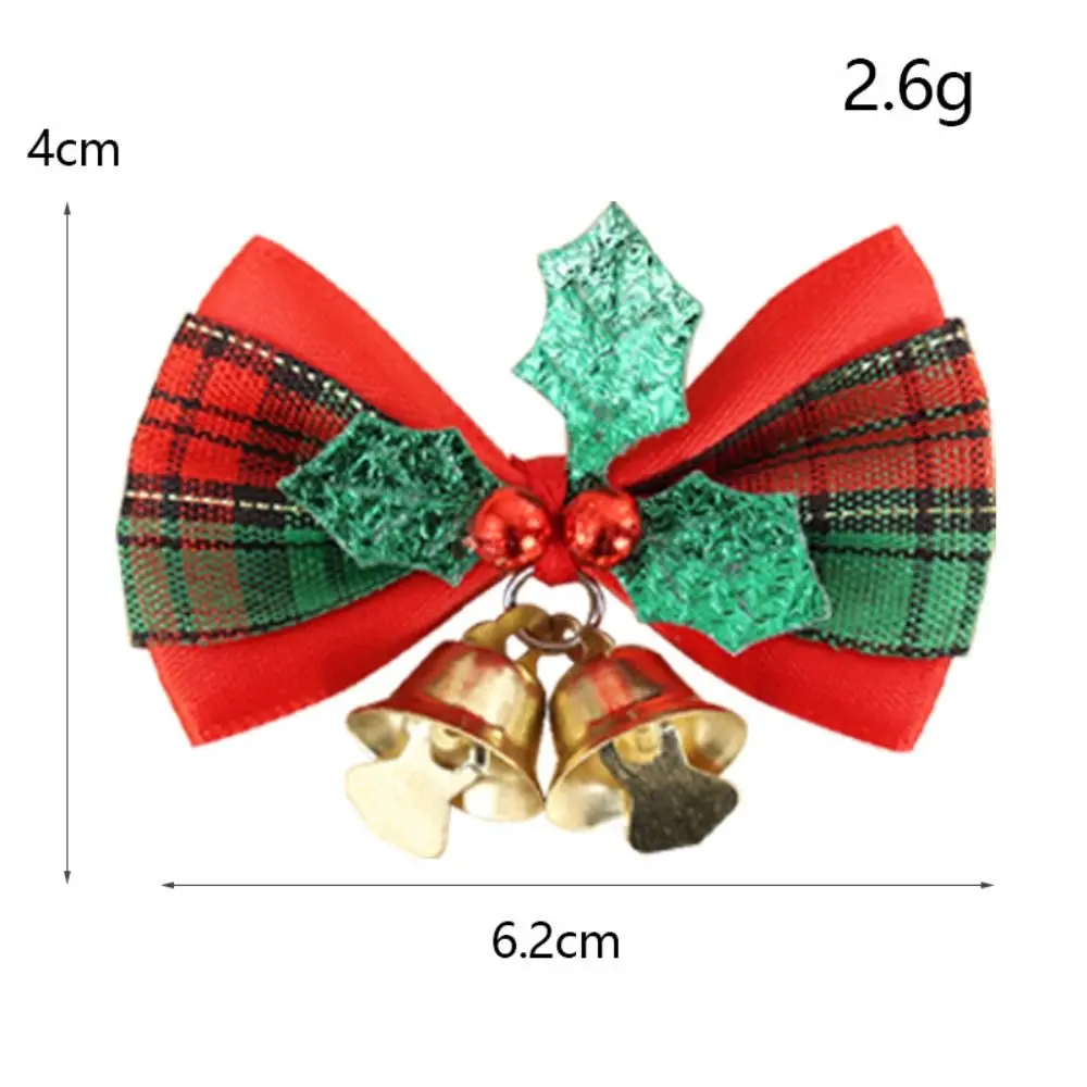 جرس صغير لعيد الميلاد على شكل فيونكة شجرة عيد الميلاد ديكور معلق على شكل فيونكة هدية فيونكة متينة وقابلة لإعادة الاستخدام زينة عيد الميلاد للحديقة