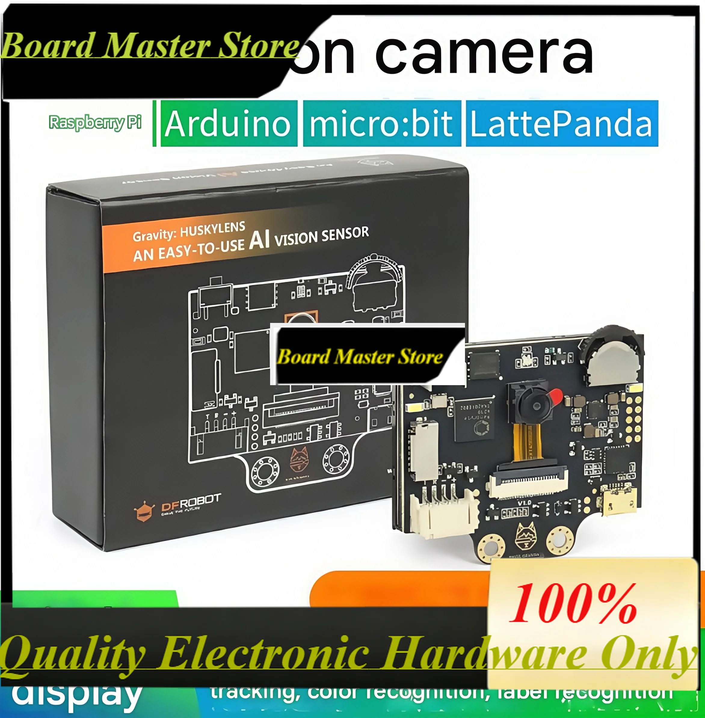 BoaMasMAI Vision Camera Huskylens Face Recognition And Object Recognition With 2.0-inch Display K210 Development Board