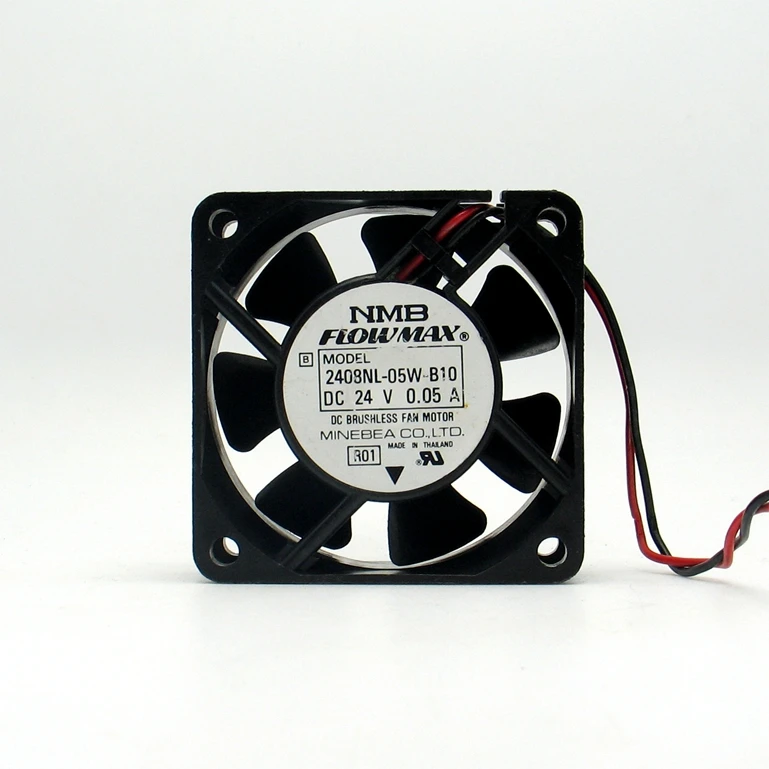 

USED NMB-MAT NMB 2408NL-05W-B10 24V 0.05A 6CM 6020 cooling fan