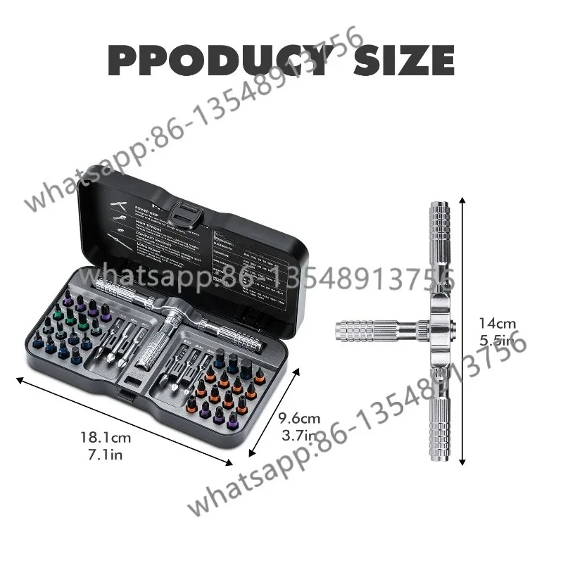 40In1 Multifunctional Ratchet Screwdriver Set Multi-Magnetic Drill Mini Repair Kit