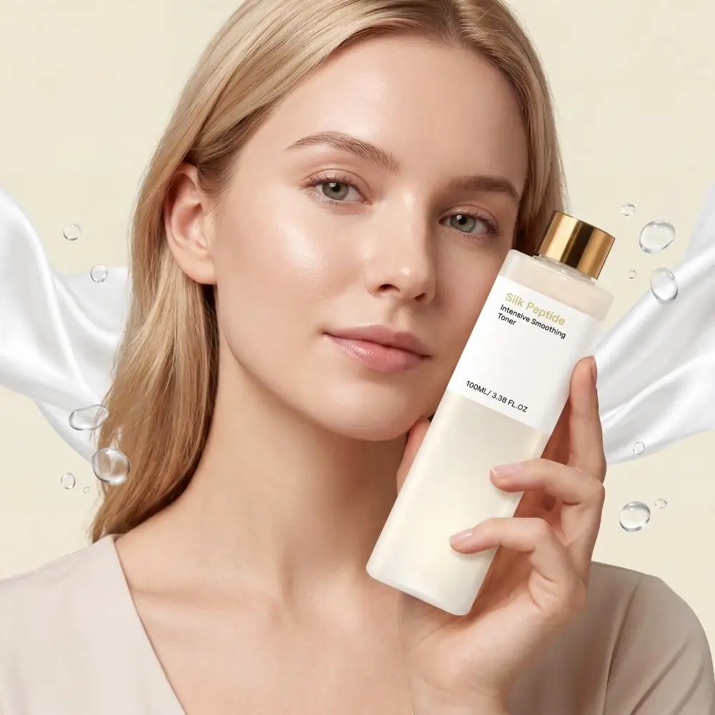 Silk Peptide Intensive Moisturizing Essence Smoothing Skin Hydrating Refreshing Quick Absorb Facial Lotion Skin Care Primer
