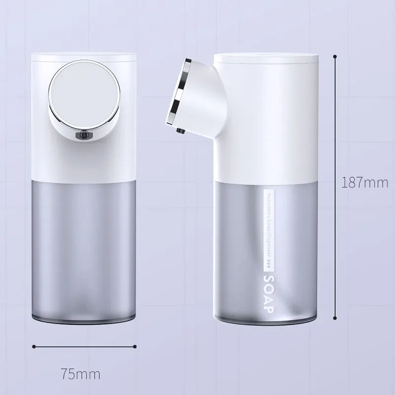 Automatische Zeepdispenser Touchless Sensor Schuim Machine Met Temperatuur Display Usb Rechargeablefor Badkamer Apparatuur