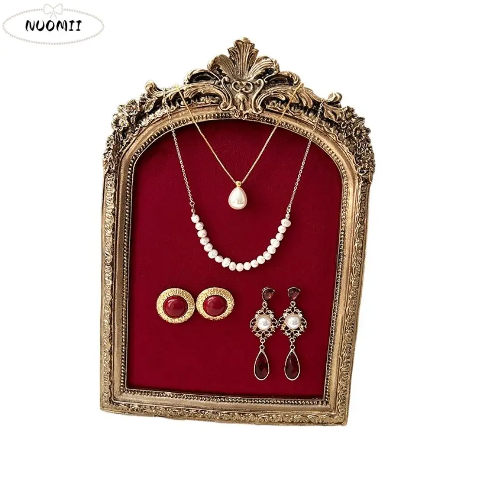 

Цветочный узор, фоторамка, подставка для ожерелья, противоскользящая ручная работа, дисплей для ювелирных изделий, модель бюста, экономия места, вертикальная