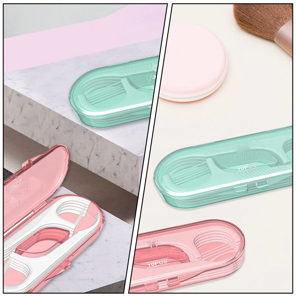 20Pcs Floss Picks with Storage Box Portable Dental Floss Sticks Thin Design for Deep Teeth Cleaning Between Hard to Reach Areas