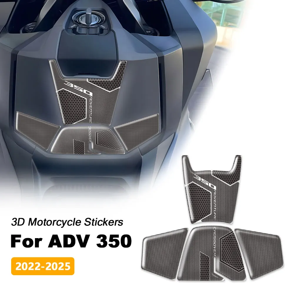 

Non-slip Motorcycle Stickers Waterproof 3D Epoxy Resin Protective Decals For Honda ADV350 ADV 350 2022-2025 2023 Accessories