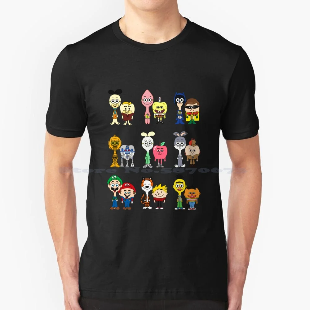 The Many Faces Of Apple And Onion T Shirt 100% Cotton Tee Apple And Onion Cartoon Cartoons Apple Onion Funny Parody Kids