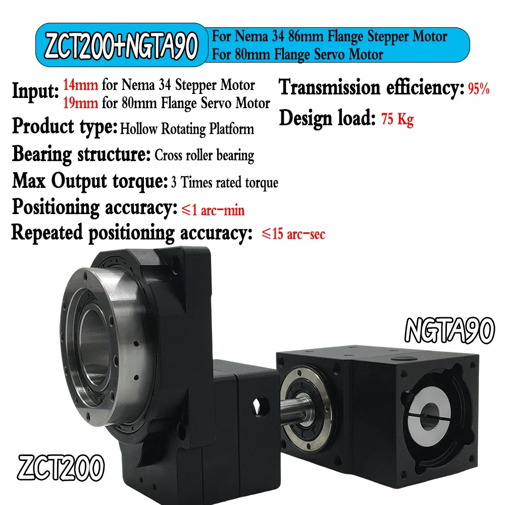 High Precision Hollow Rotating Platform Ratio 10-50:1 4 Axis/ 5 Axis/ R Axis,eplace Cam indexer/ DD motor for Cutting Tables CNC