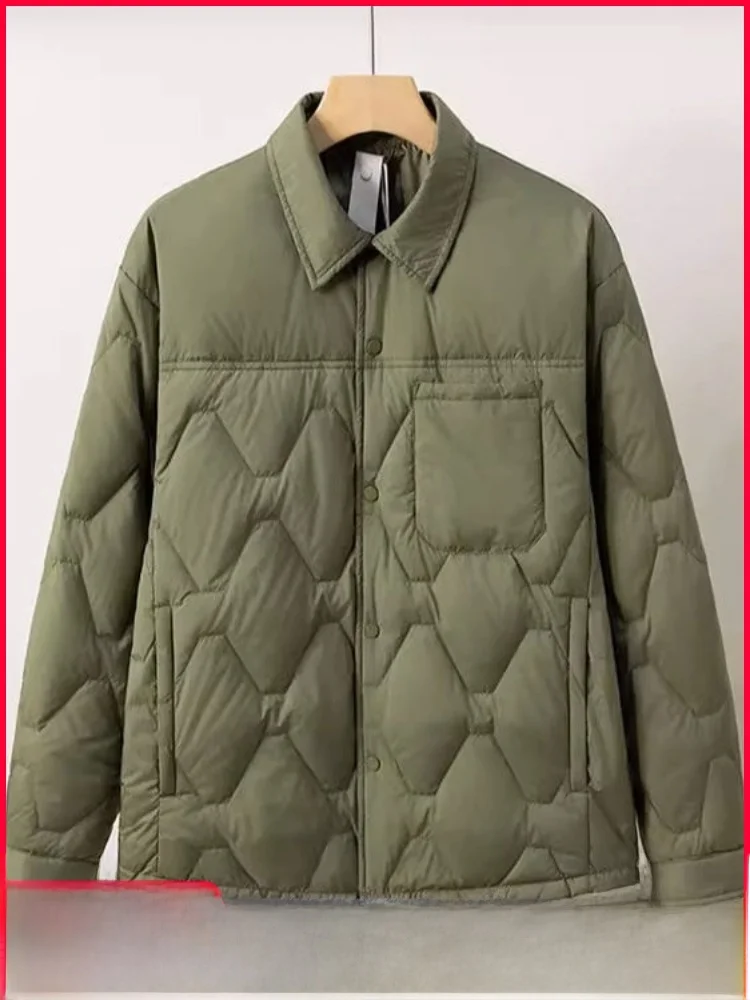 

Легкий теплый пуховик ex irt Sle Du с 90% пуха, воротником-стойкой, повседневный, модный, для мужчин и женщин