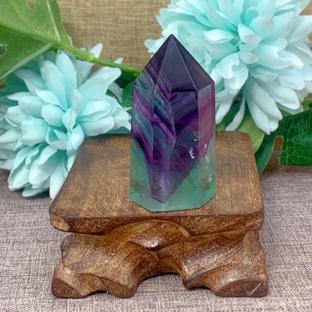 

Quartz Stone Natural Crystal Fluorite Point Tower Healing Wand Minerals Reiki For Home Decoratiom Energy Gift