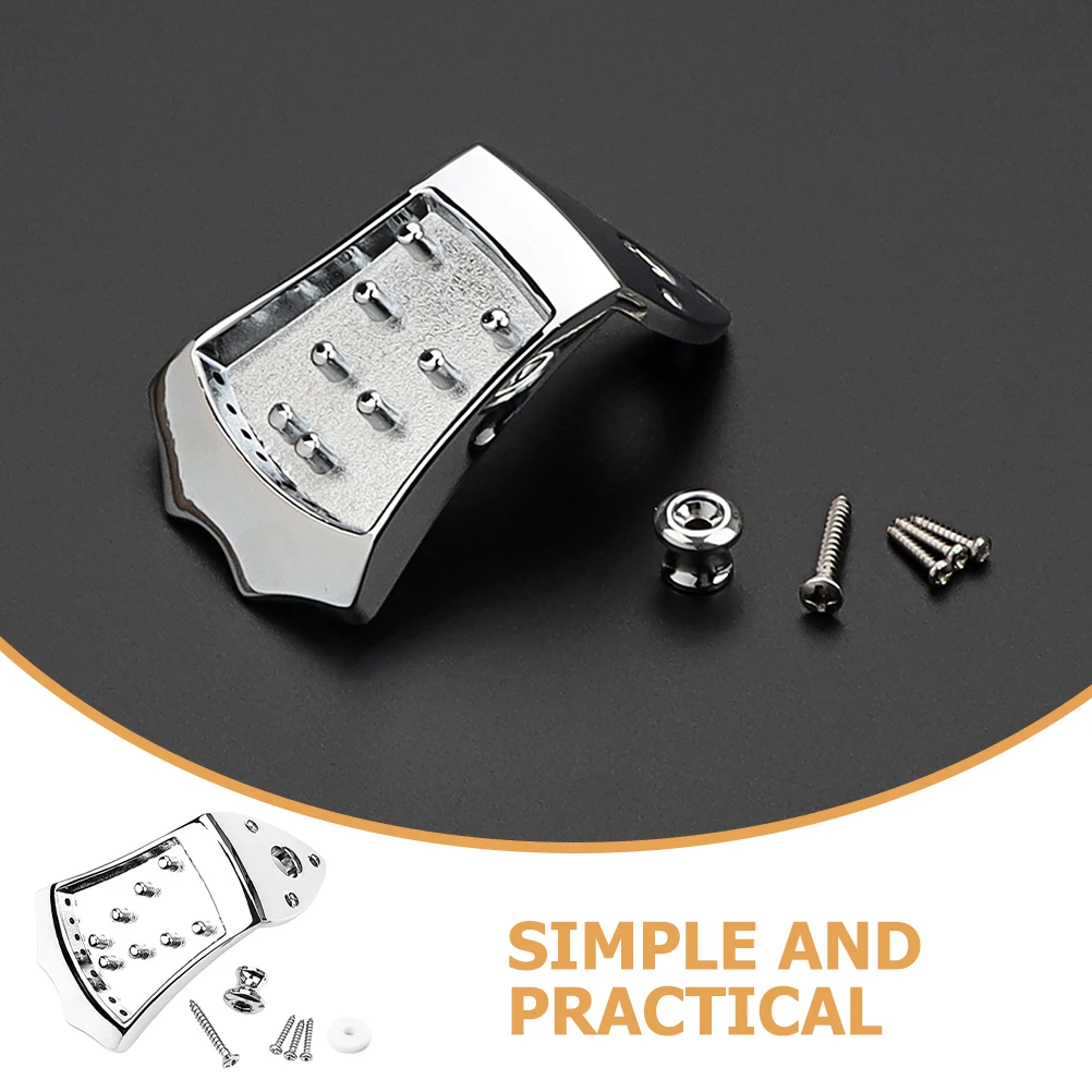 

8 String M Bridge Modern Metal Tailpiece Durable Hardware for Instruments Reliable Long Lasting Easy Install m