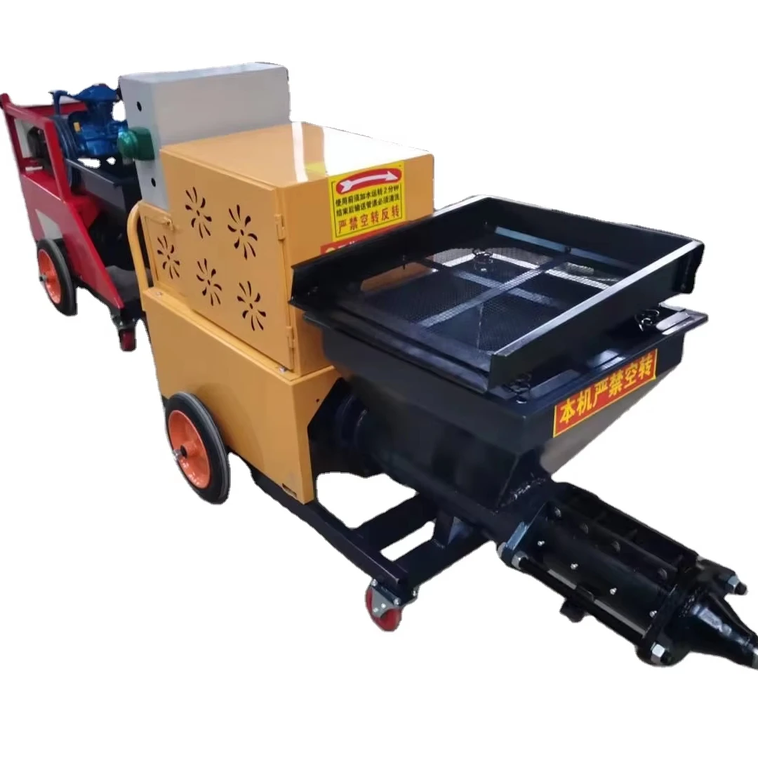 High Efficiency 220V Cement Sprayer Machine New 1.3square Square Pump Core Mortar Plastering & Spray Paint Concrete Plastering