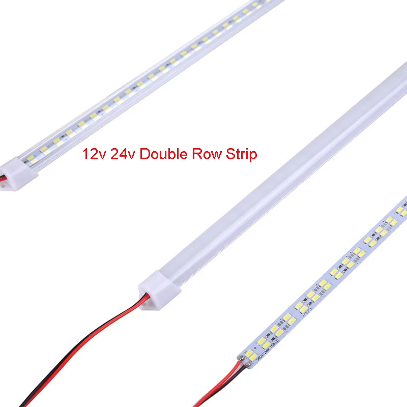 

10pcs LED Bar Light 12V 24V 50cm 35cm 28cm 20cm 10CM Cabinet Car Truck LED Hard Strip Tube 3000k 4000k 6000k Showcase Machine