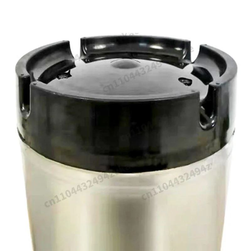 2.5 Gal Beer Keg Rubber Handle Barrel Stainless Steel Growler Leak Proof Top Lid Beer Bucket 9.5L Ball Lock Type