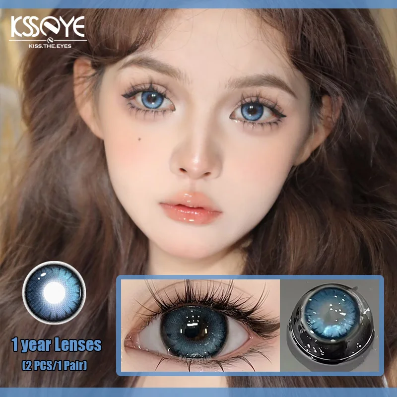 KSSEYE 1Pair Myopia Color Contact Lenses for Eyes Fashion High Quality Beauty Pupil Student Colored Cosmetics New Fast Shipping