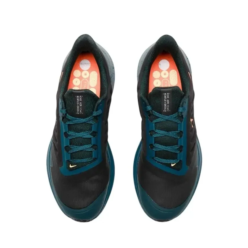 Nike Air Winflo 9, Zapatos Casuales de Caña Baja Cómodos y Versátiles para Hombre, Negro y Azul DM1106-002