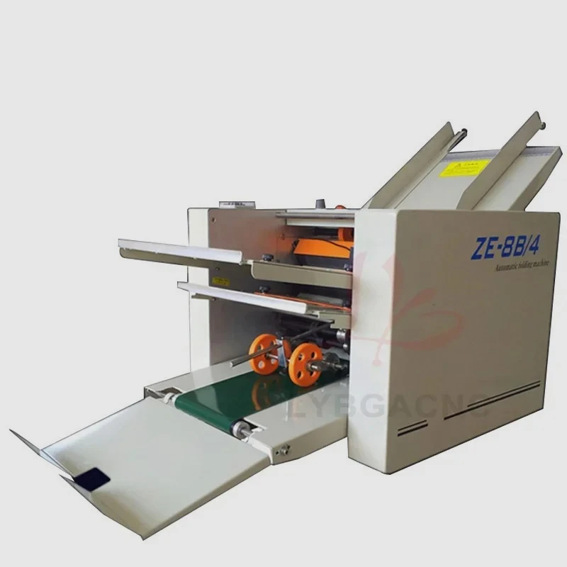 220V/110V LY 8B 9B Paper Processing Automatic Machinery Small Creasing Folding Machine with Max Line Speed 80m/Min 70W Power