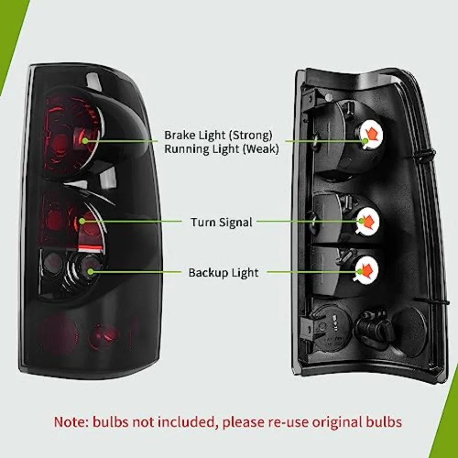 مجموعة المصابيح الأمامية والمصابيح الخلفية المتوافقة مع 0306 تشيفي سيلفرادو 1500 2500 0306 سيلفرادو 1500 HD 2500 HD 3500 07 تشيفي سيلف