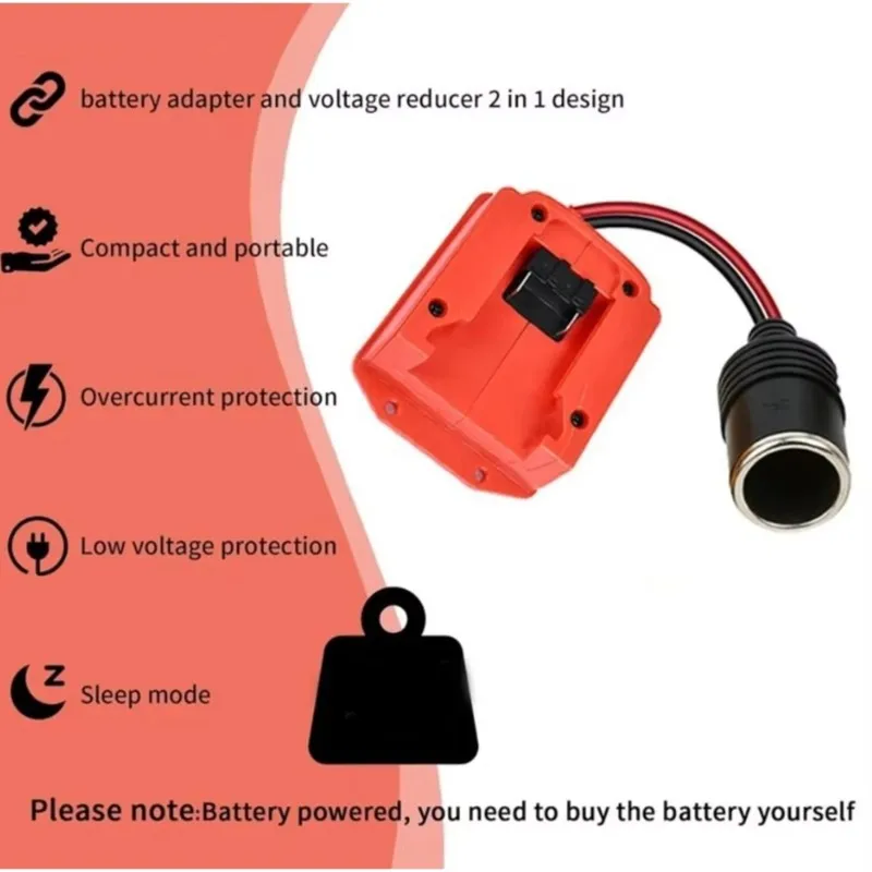 B68A Inverter Buck Converter 20V-12V Step-Down Converter 15A 180W For BLACK+ DECKER 20V Battery Power Wheel Battery Adapter