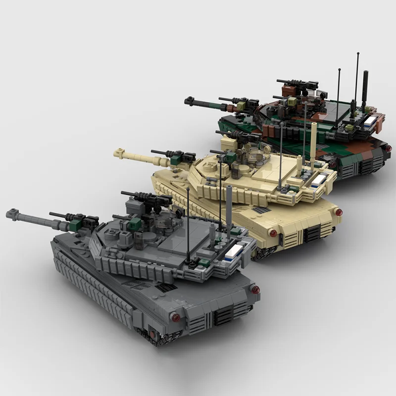 1337pcs MOC M1A2 SEP V2 Building Blocks Educational Plastic Creative STEM STEAM Learning Hands-on ability up Christmas toy Gift