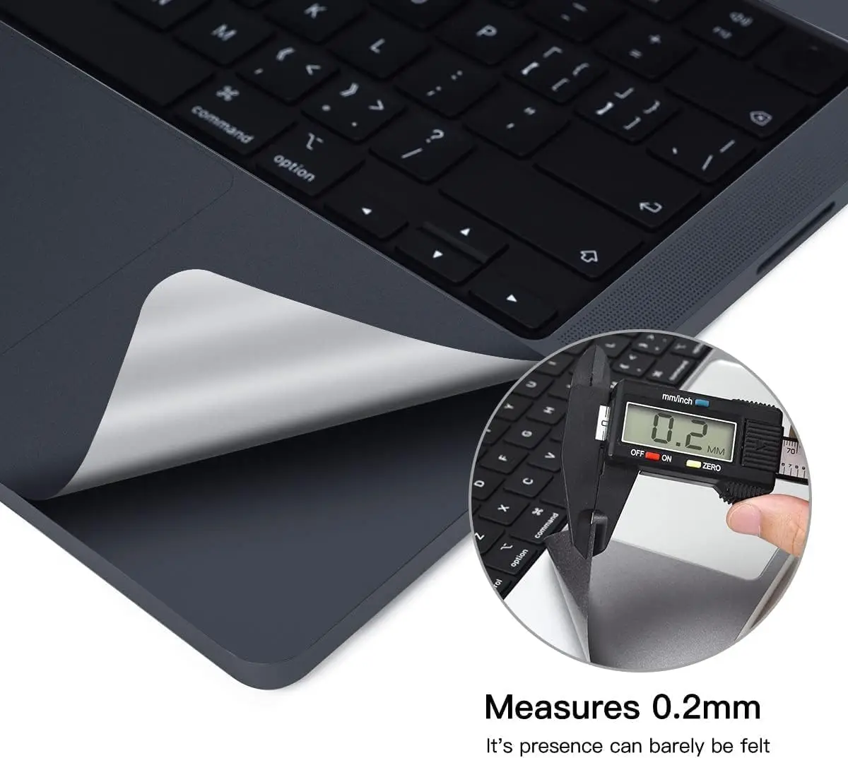 Pełna osłona na klawiaturę z podparciem pod nadgarstki do MacBooka Air 15 cali M2 M3 M4 M5 Air 13 A3449 A3240 (modele 2026-2022), odporna na zarysowania. — zdjęcie produktu 5
