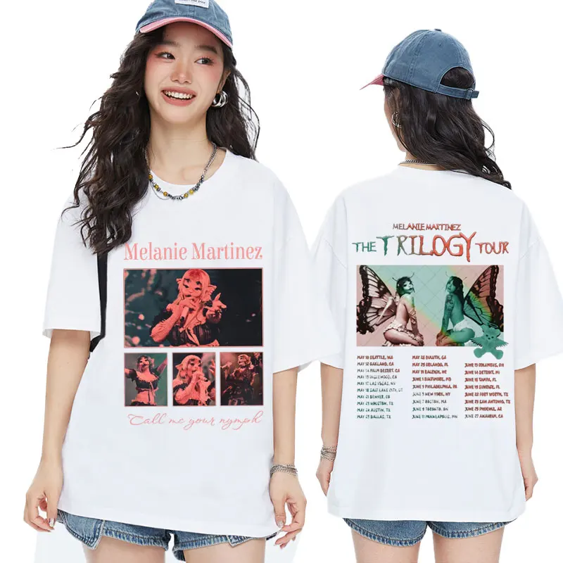 

Singer Melanie Martinez The Trilogy Tour 2024 Album Tshirt Men Women's Oversized Vintage T Shirt Fashion Aesthetic T-shirt Tops