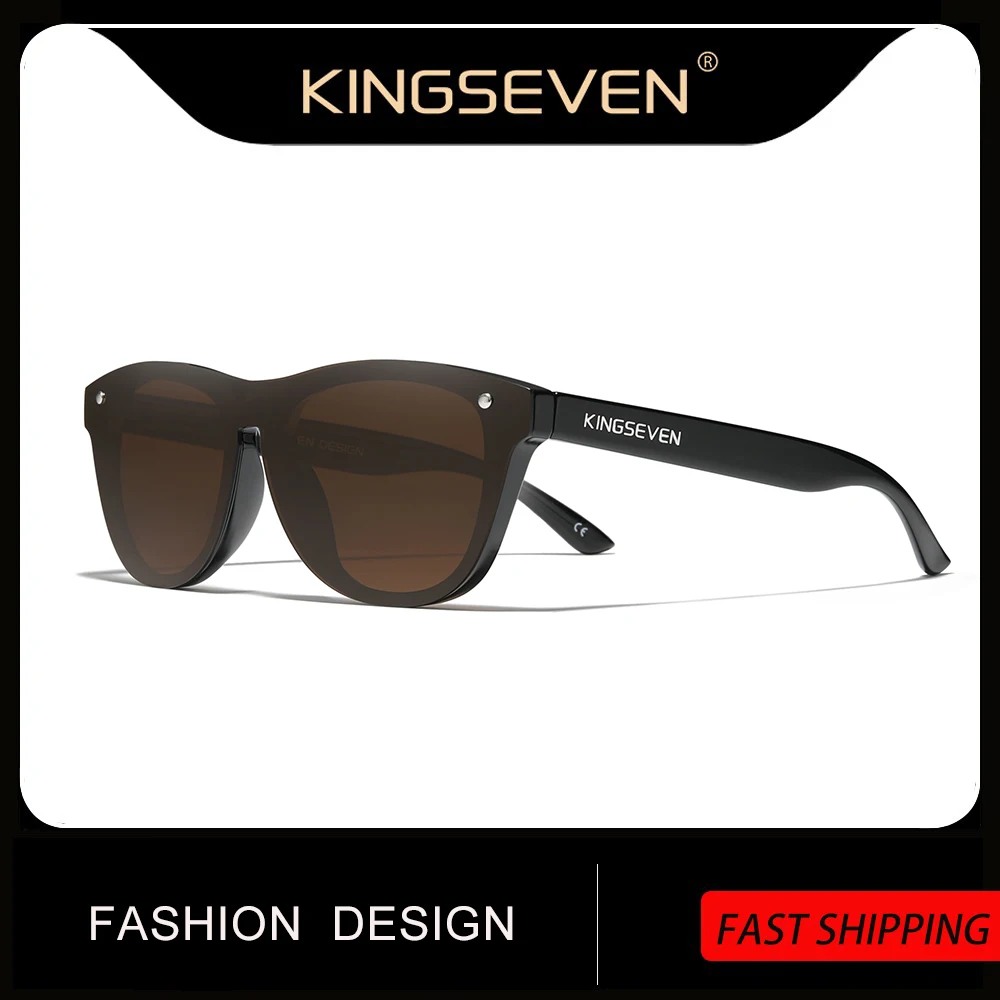 

KINGSEVEN 2024 New Brand Design Women's Glasses TR90 Polarized Sunglasses Men Retro Sun Glasses Sonnenbrille Herren