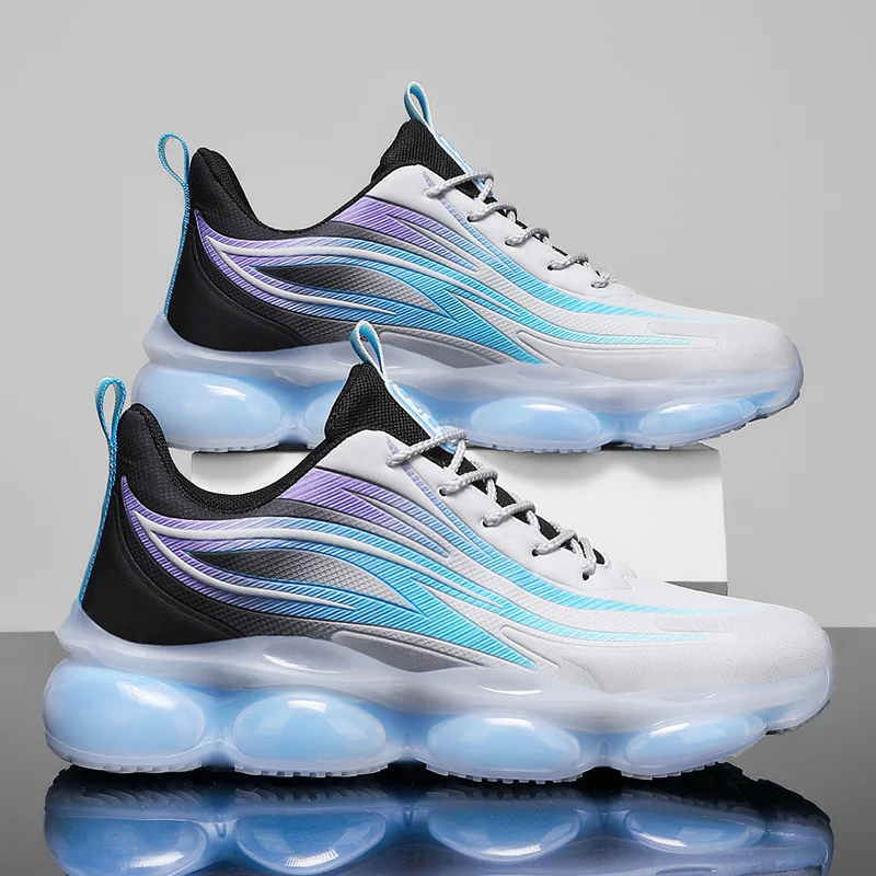 

New summer mesh breathable sports men's shoes for teenagers, casual and trendy, versatile and anti-slip soft-soled running shoes