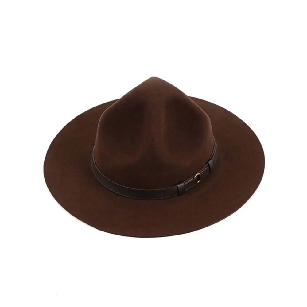 100% Wool Hat Irregular Dimpled Crown Stylish Unique Fedora Dress Hat