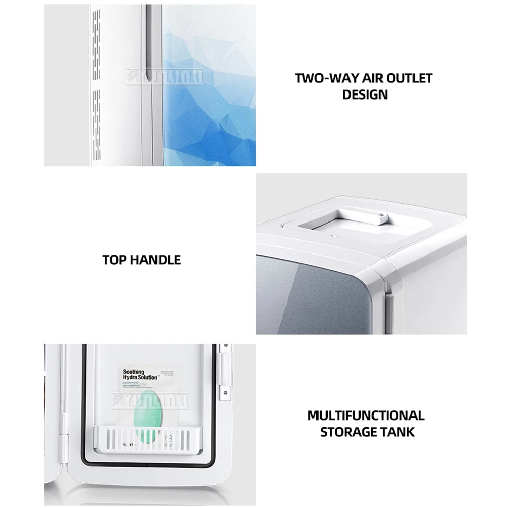 Умный холодильник 20 л для автомобилей и дома, мини-холодильники, настольные косметические холодильники