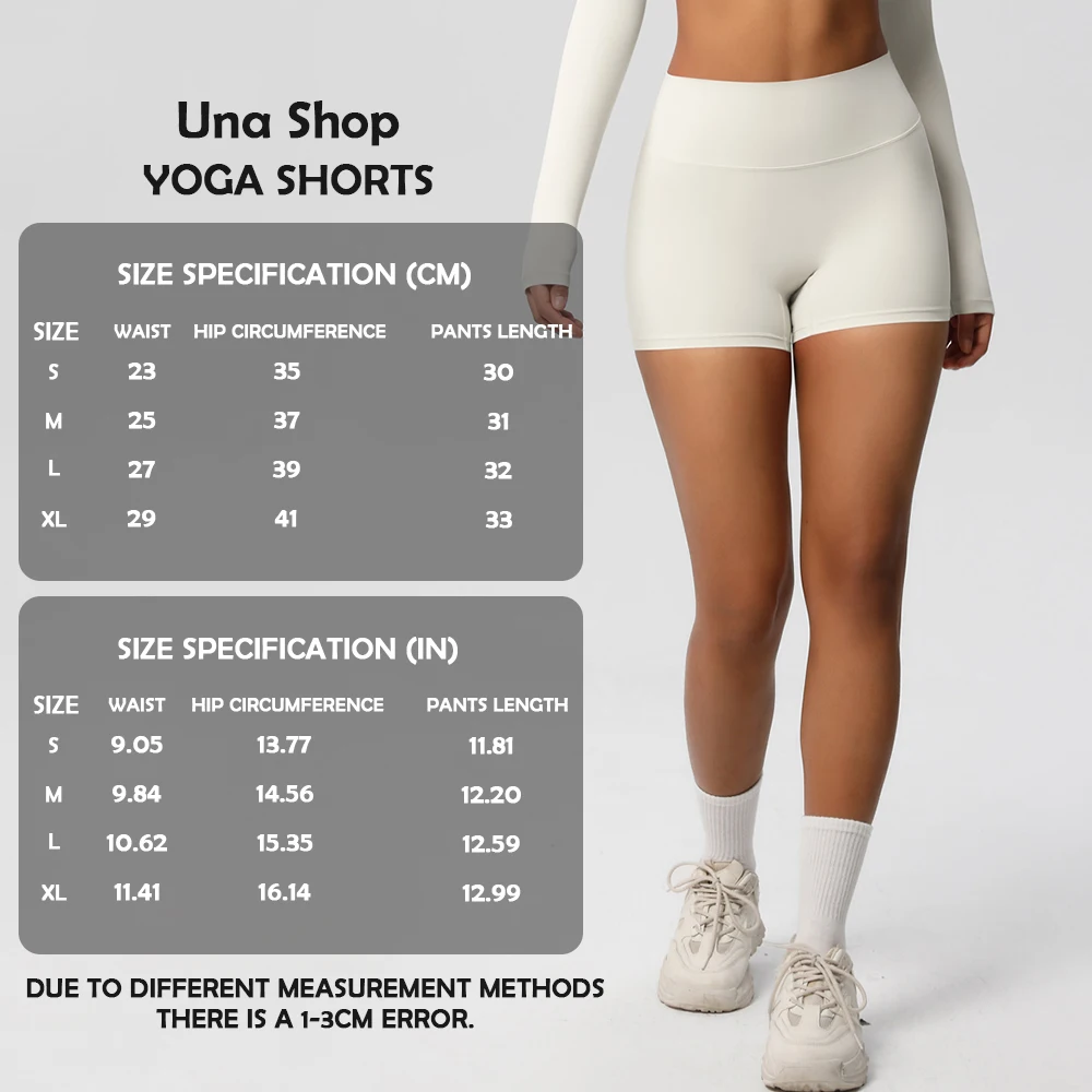 

Una-Shop Шорты для йоги с эластичной резинкой на талии для женщин Тренажерный зал Колготки с эффектом пуш-ап Спортивные леггинсы для фитнеса Спортивная одежда Трехточечные брюки