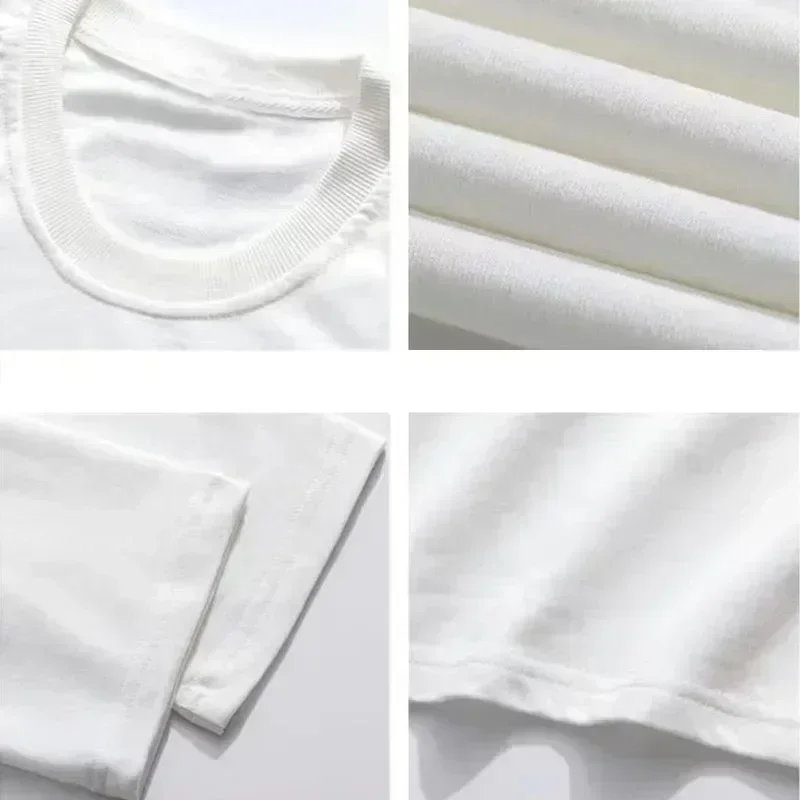 Women's Loose Cotton Printed Short Sleeved Top with MCHEPOST Text Pattern Print Suitable for Spring and Summer