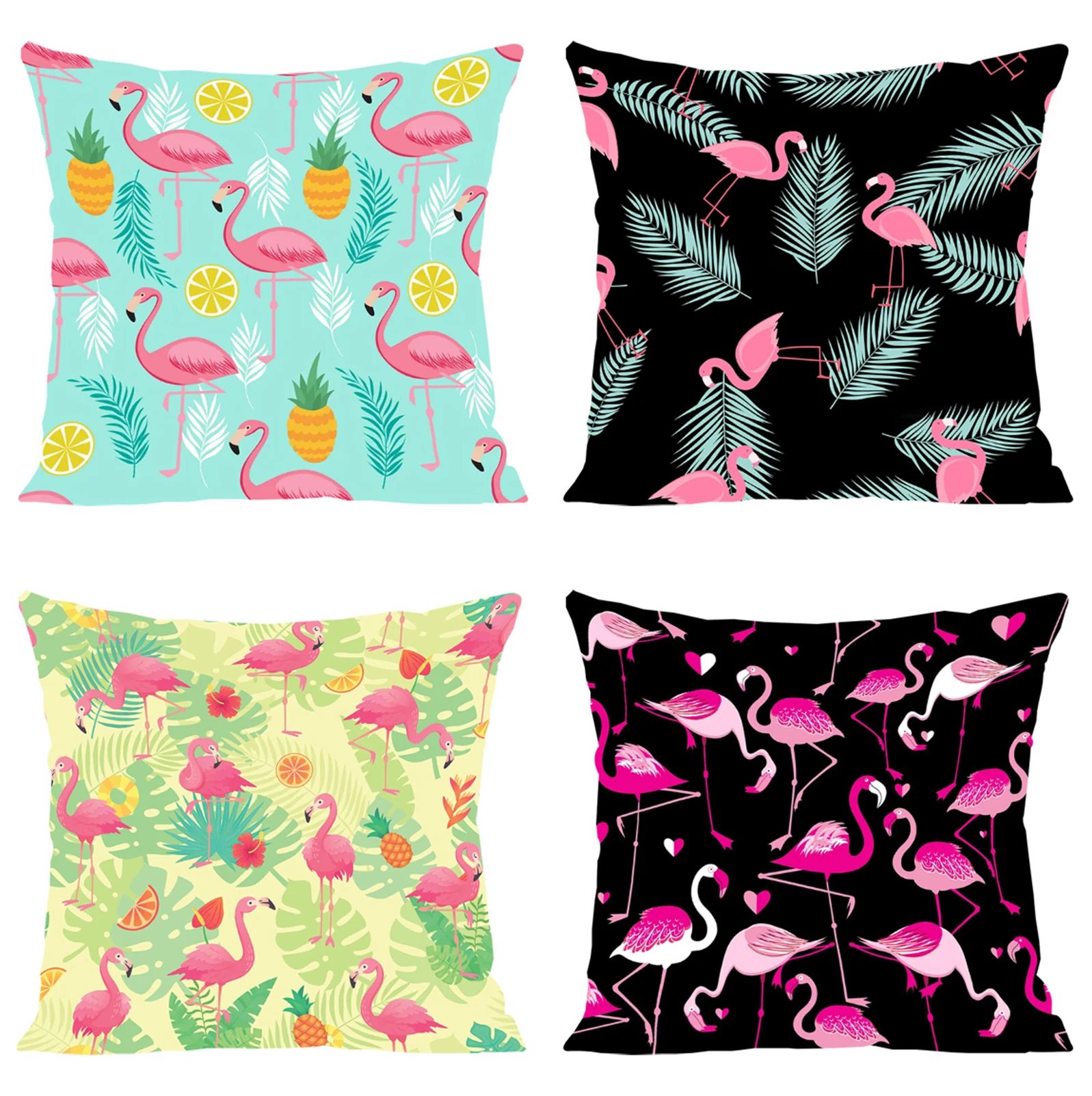 

Nordic Style Flamingos Cushion Cover 50x50 Decorative Pillow Cover for Living Room Cushions Pillow Cases 45x45 Bed Pillowcases