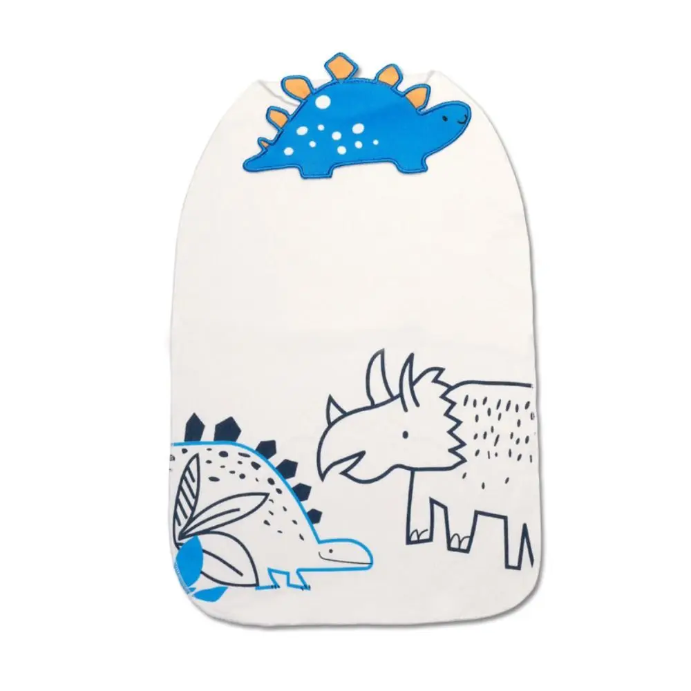 Serviette absorbante en coton pour bébé, serviette douce et confortable pour le dos du nourrisson, coussin respirant sur le thème des animaux de dessin animé