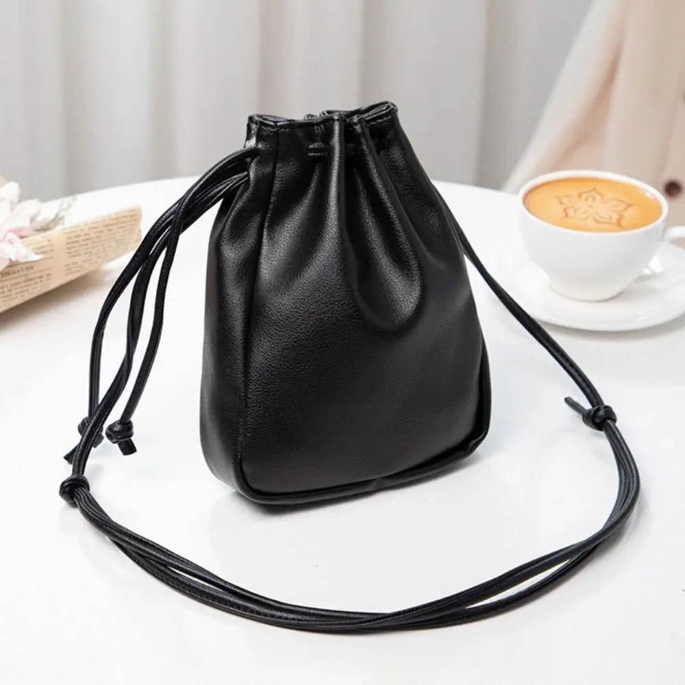 

Модная сумка из искусственной кожи на шнурке, стильная мини-сумка на плечо, сумка-ведро ярких цветов, женская мода