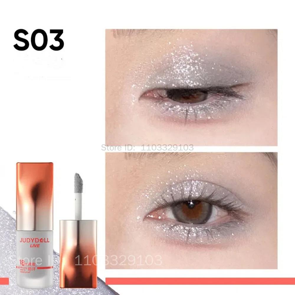 Judydoll Shimmer Metallic Glitter Eyeshadow Highly Pigmented Long Lasting Waterproof Liquid Matte Shadow Eye Makeup Cosmetics
