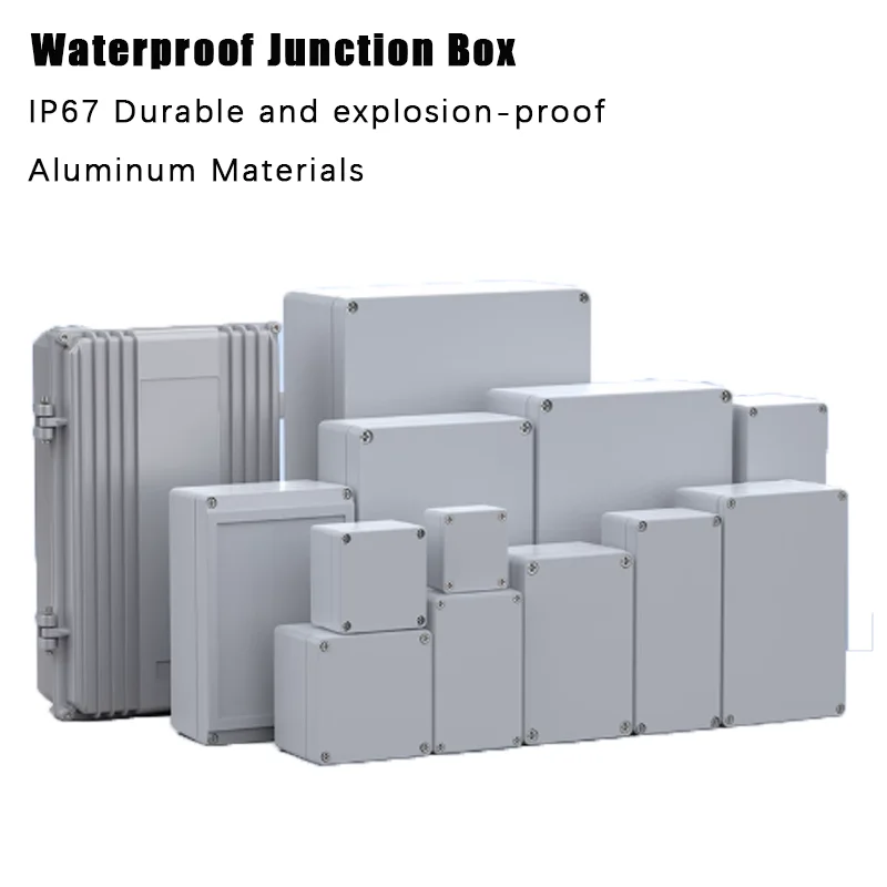 

IP67 Waterproof Metal Box Outdoor High Temperature Resistant Cast Aluminum Box Factory Installation Hole Electrical Junction Box