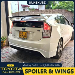 For Prius Spoiler 2003 2004 05 06 07 08 09 10 11 2012 Toyota Prius Spoiler ABS plastic Material Car Rear Wing Color Rear Spoiler