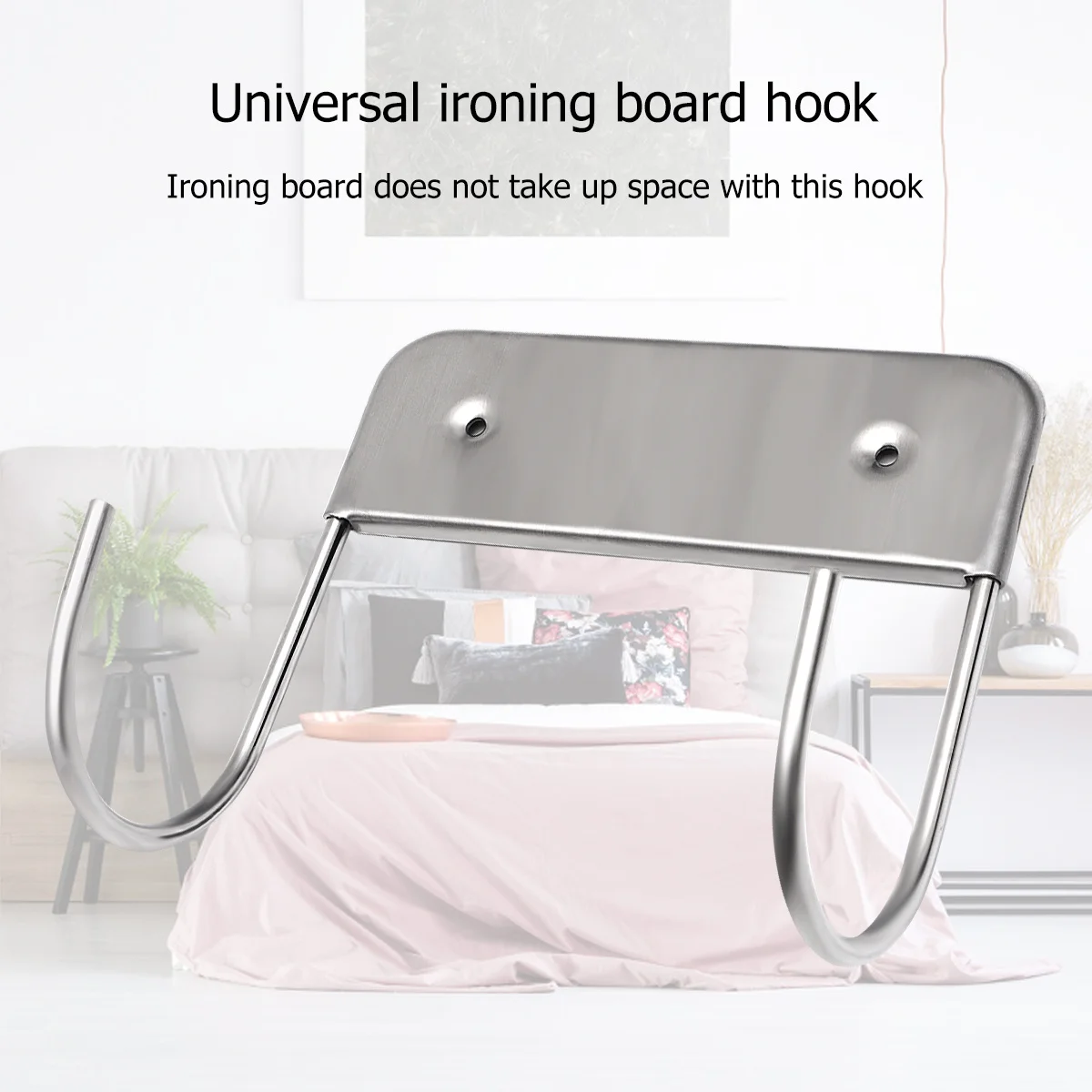 

Stainless Steel Electric Iron Holder Wall Mount Ironing Board Shelf Heavy Duty Hanging Rack for Bathroom Or Laundry Room Use