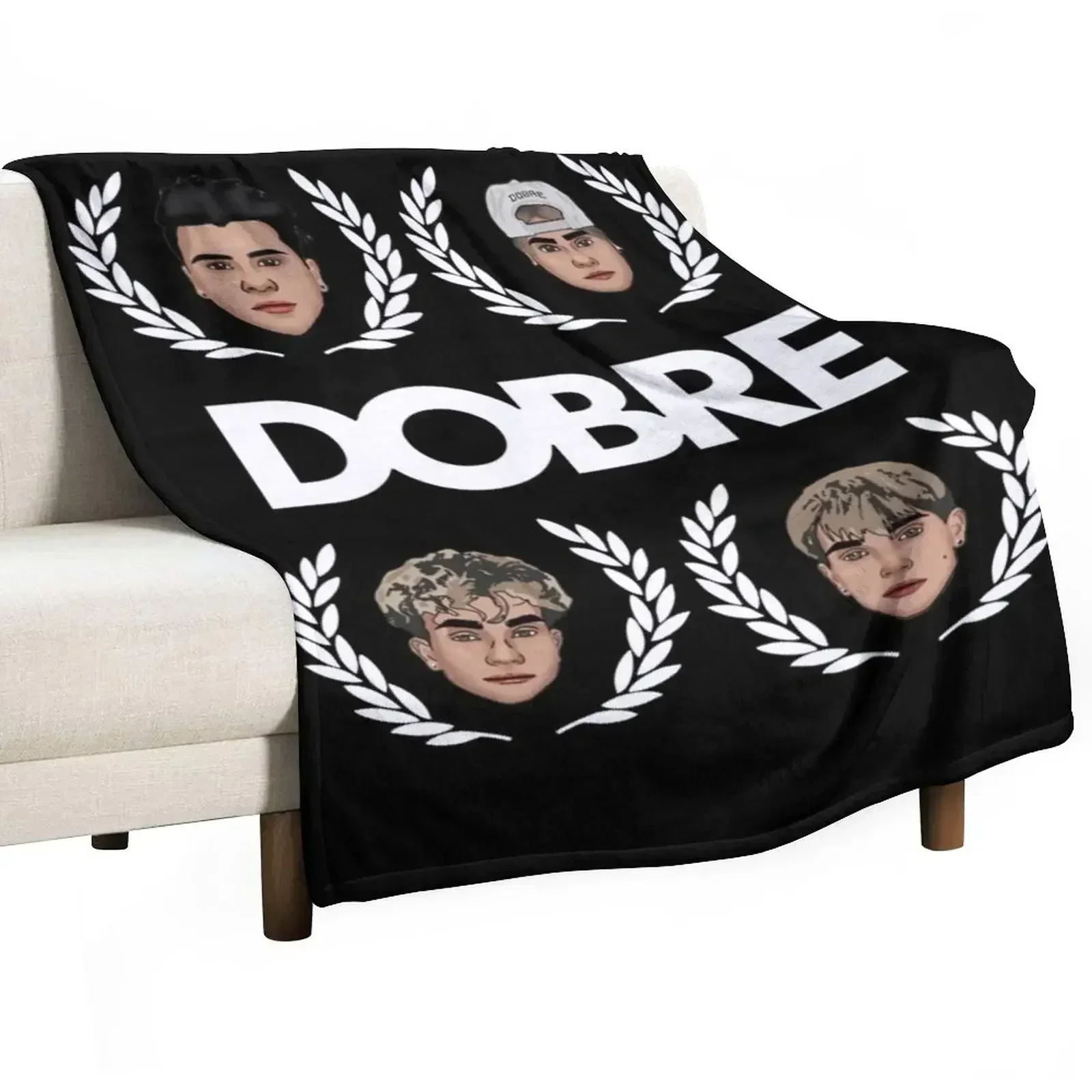 

Dobre Brother Twins Merch Throw Blanket Camping for babies Designers Vintage Blankets