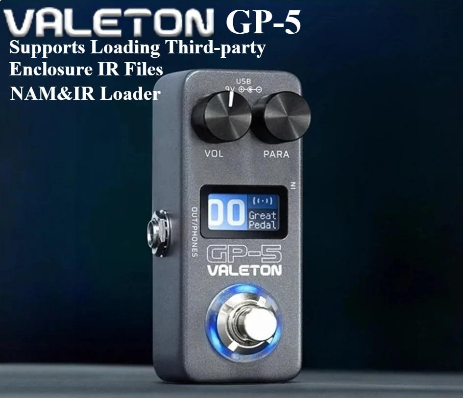 

Valeton GP-5 NAM&IR-погрузчик Электрогитара Интегрированное устройство с эффектом Процессор поддерживает загрузку корпуса третьего вечера ИК-файлы