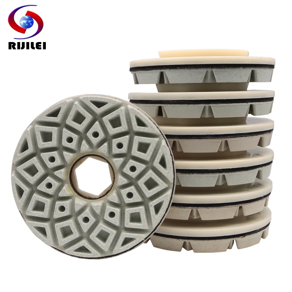 6 Inch Snail Lock Diamond Edge Polishing Pad 150 mm Edge Grinding Wheel For Granite Concrete Marble Automatic Machine