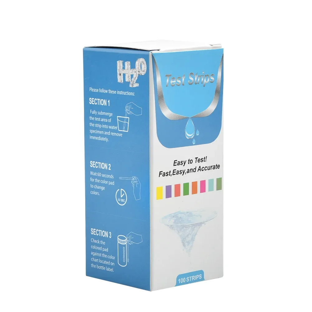 

0-425 PPM Test Strips Practical Quality Quick & Easy Strips Test 0-425mg/l (50 Testing Water Best Count) Hardness