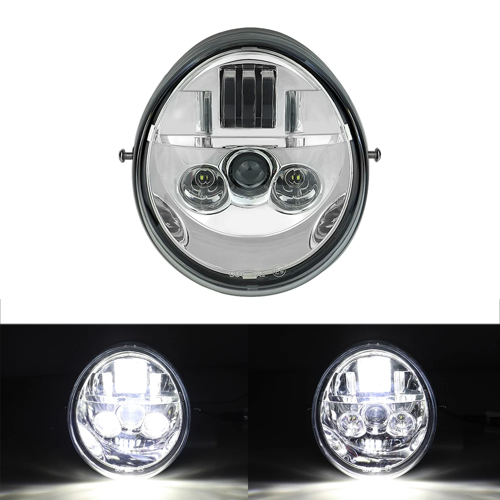 Led Koplamp Voor Hi/Dimlicht Motorfiets Koplamp Voor V Rod Vrscf Vrsc Vrscr 2002-2017 60W Vrod - afbeelding 1