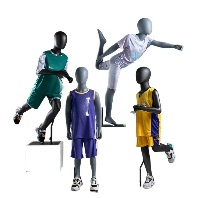 

Children's sports model props Doll sports dummy Human body clothing store Children's clothing model display stand Full body