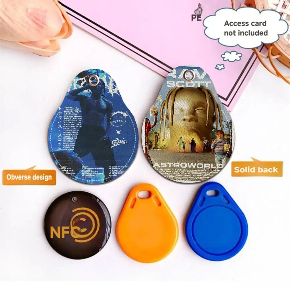 الهيب هوب المغني T-Travis S-Scott الإبداعية الكرتون نمط بطاقة حساسة واقية كم المفاتيح قلادة الزخرفية الموضة #4